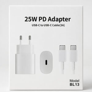 25W PD Adapter with USB-C Cable